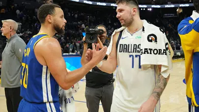 Dallas Mavericks-Golden State Warriors maçı NBA tarihine geçti