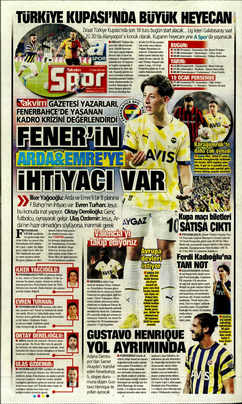 Sporun Manşetleri (17 Ocak 2023) - 22