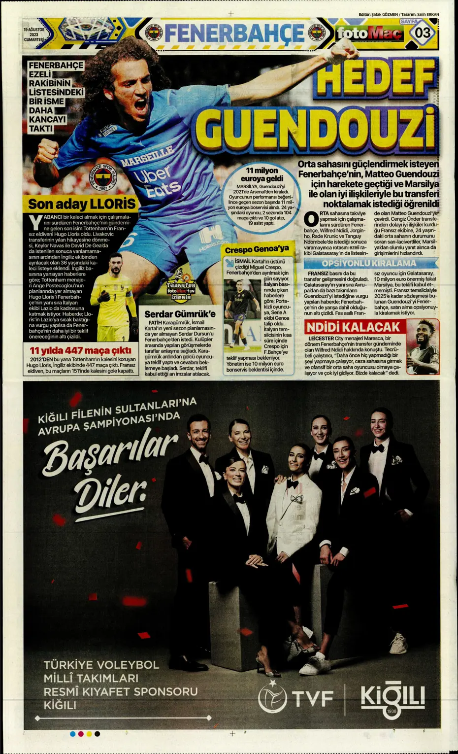 "Ramos'ta büyük kapışma" | Sporun Manşetleri (19 Ağustos 2023) - 12