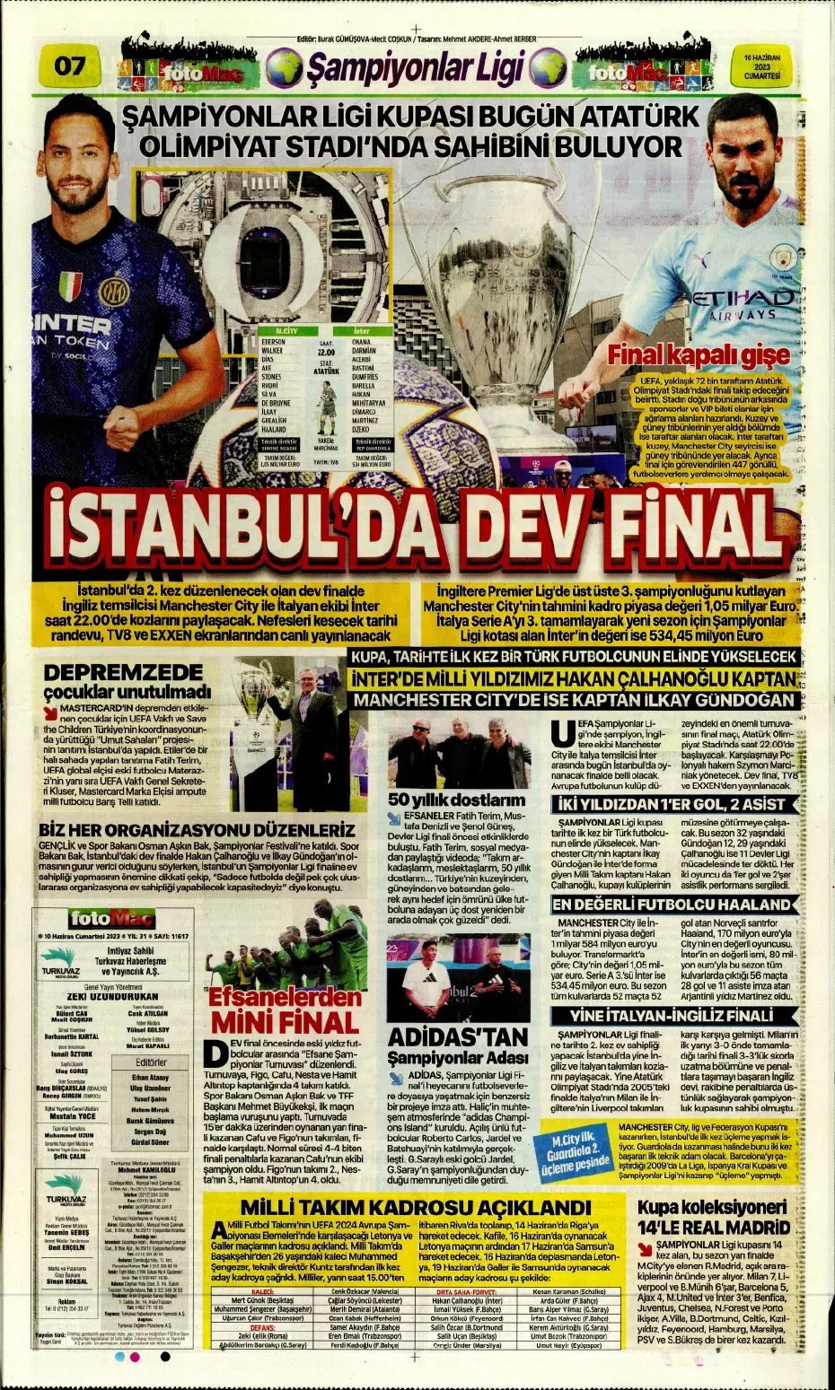 "Nelsson'un yerine Merih Demiral" | Sporun manşetleri (10 Haziran 2023) - 9