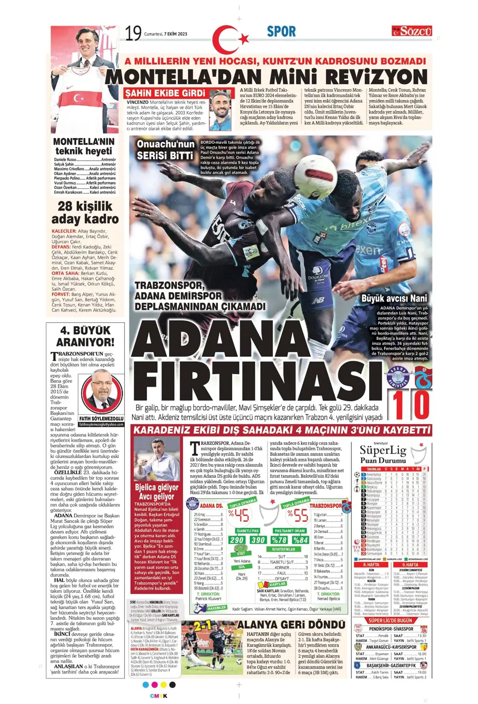 "Şok eden Nelsson iddiası" | Sporun manşetleri (7 Ekim 2023) - 33 "Şok eden Nelsson iddiası" | Sporun manşetleri (7 Ekim 2023) - 33