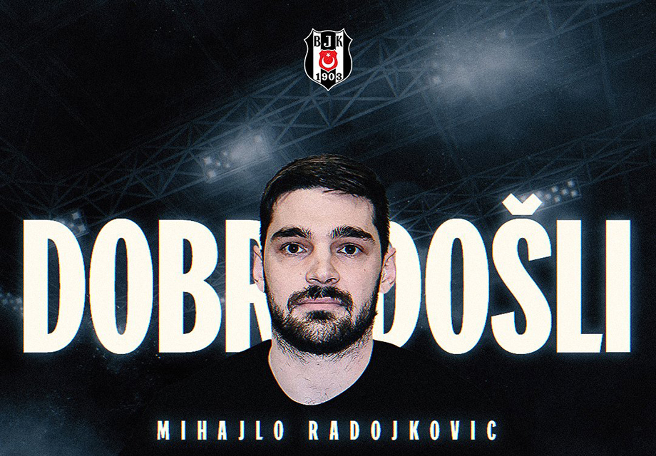 Beşiktaş Yurtbay Seramik, Mihajlo Radojkovic'i kadrosuna kattı