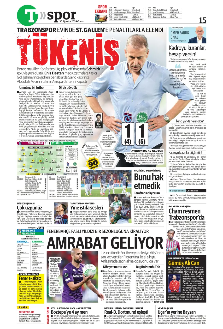 "Galatasaray yönetiminden flaş karar" | Sporun manşetleri (30 Ağustos 2024) - 35 "Galatasaray yönetiminden flaş karar" | Sporun manşetleri (30 Ağustos 2024) - 35