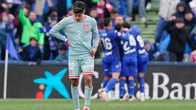 Atletico Madrid son anda yıkıldı: Getafe 4 dakikada geri döndü