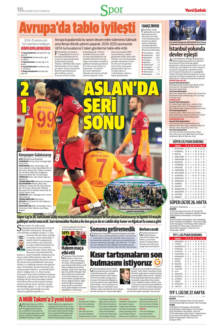 "Aslan yıkıldı" - Gazete manşetleri (18 Mart 2023) - 35