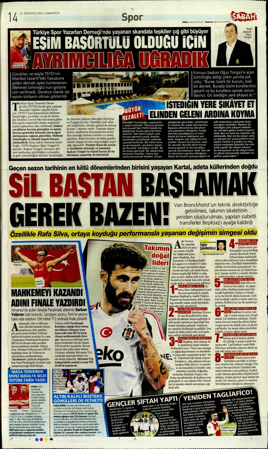 "Zirveye çek kaptan" | Sporun manşetleri (31 Ağustos 2024) - 17 "Zirveye çek kaptan" | Sporun manşetleri (31 Ağustos 2024) - 17