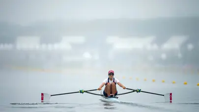 Paris 2024 Olimpiyatları'nda çeyrek finale yükselen milli kürekçi Elis Özbay: "İlkleri devam ettirmek istiyorum"