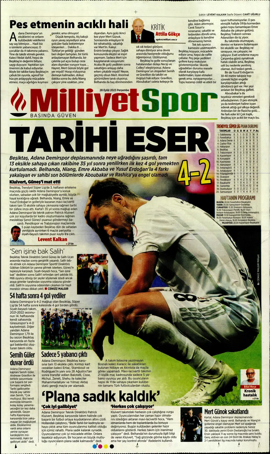 "Tarihi eser" | Sporun manşetleri (28 Eylül 2023) - 26