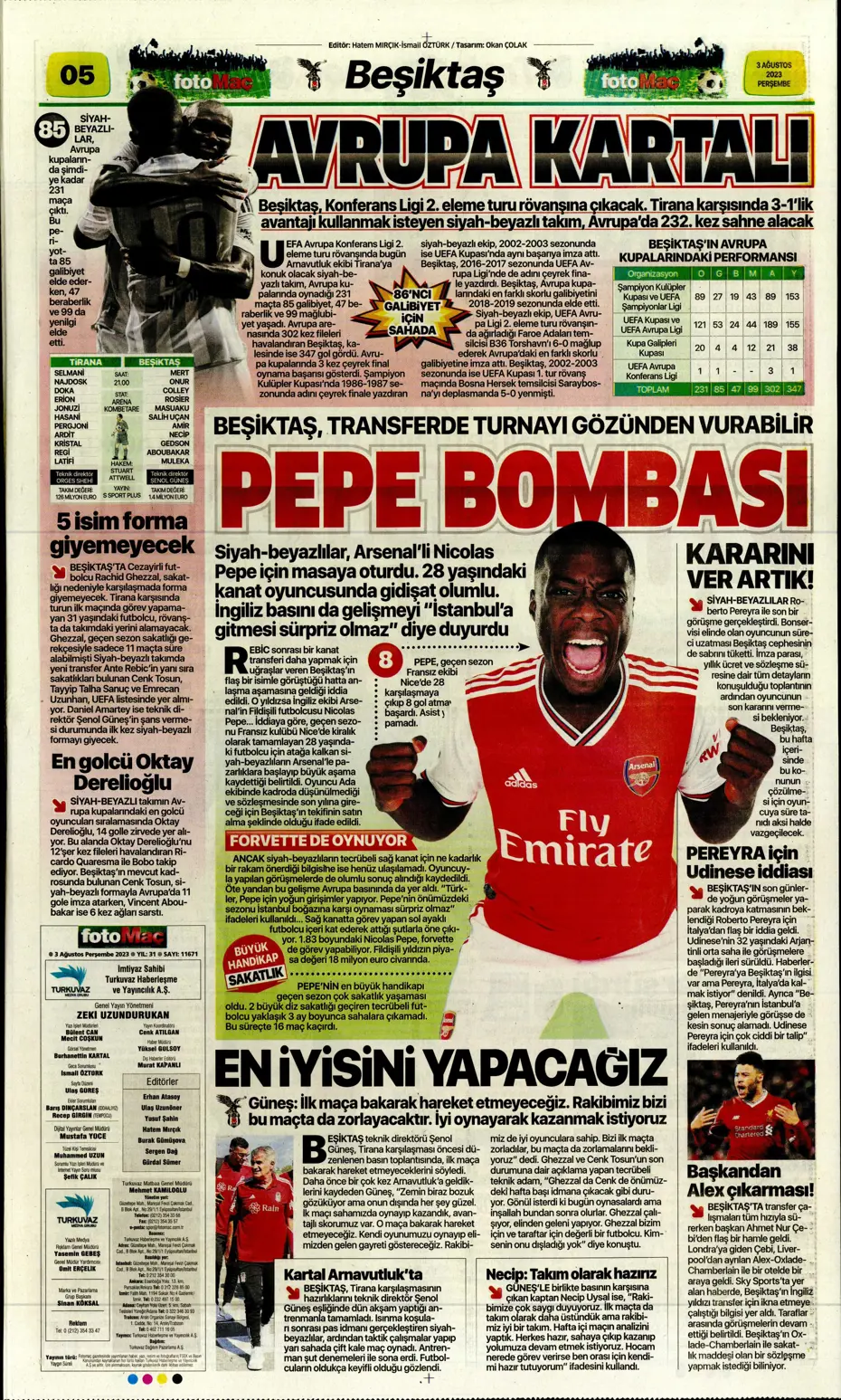 "Adım adım Devler Ligi'ne" | Sporun Manşetleri - 16