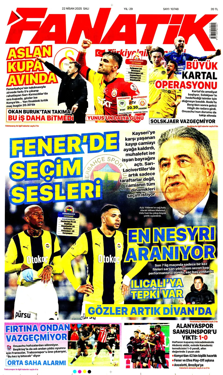 "Fenerbahçe'de gözler artık divanda" | Sporun manşetleri - 5