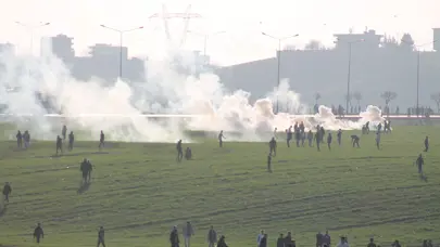 Batman'da maçın ardından taşkınlık çıkaran gruba polis müdahale etti