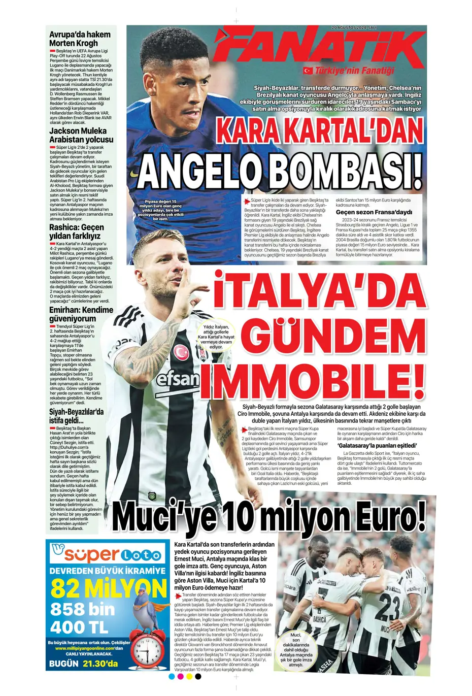 "Fenerbahçe'de değişim zamanı" | Sporun manşetleri (20 Ağustos 2024) - 7