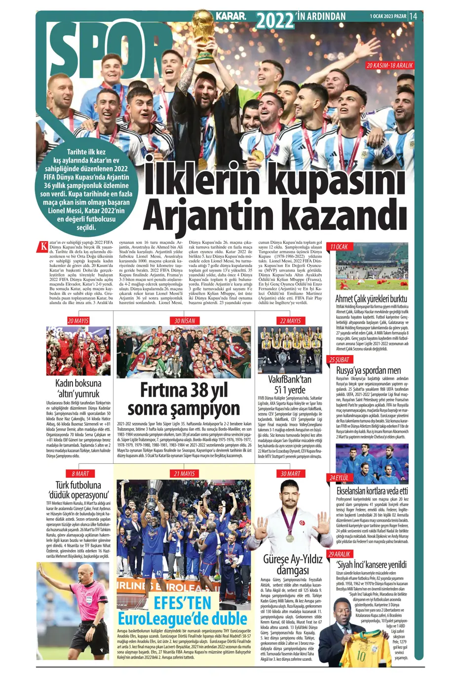 Sporun Manşetleri (1 Ocak 2023) - 17