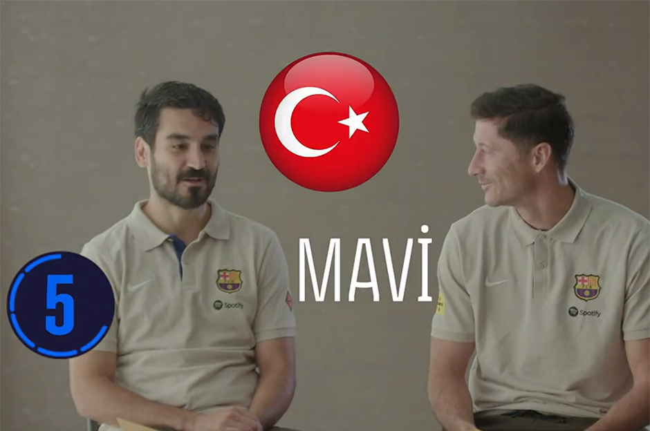 İlkay Gündoğan'dan Robert Lewandowski'ye Türkçe dersi