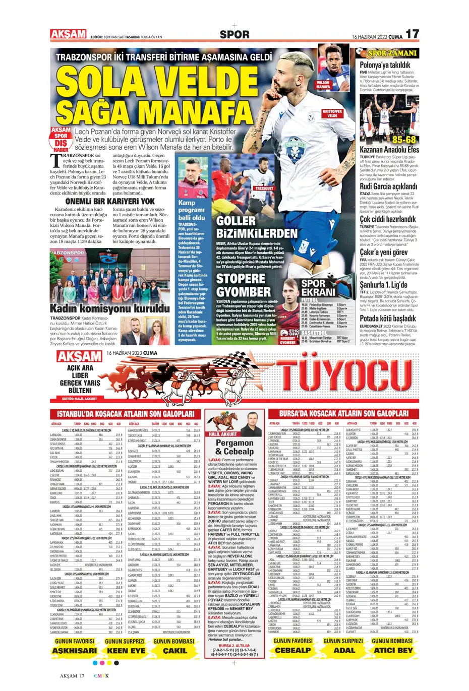 "Dzeko çok yakın" Sporun manşetleri (16 Haziran 2023) - 2 "Dzeko çok yakın" Sporun manşetleri (16 Haziran 2023) - 2