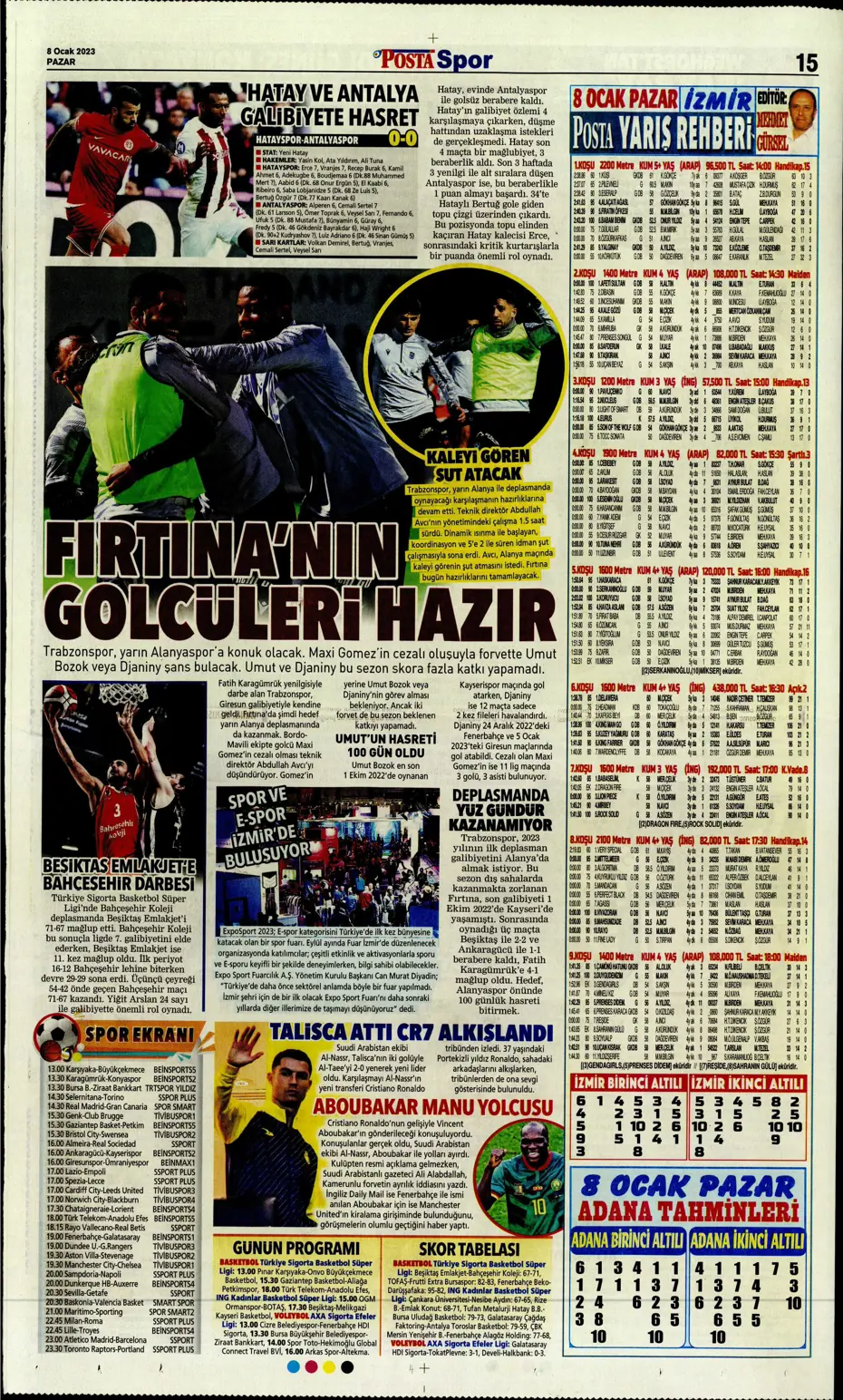 Sporun Manşetleri (8 Ocak 2023) - 34