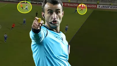 Türk hakemlerin yönettiği Avrupa maçında geceye damga vuran karar