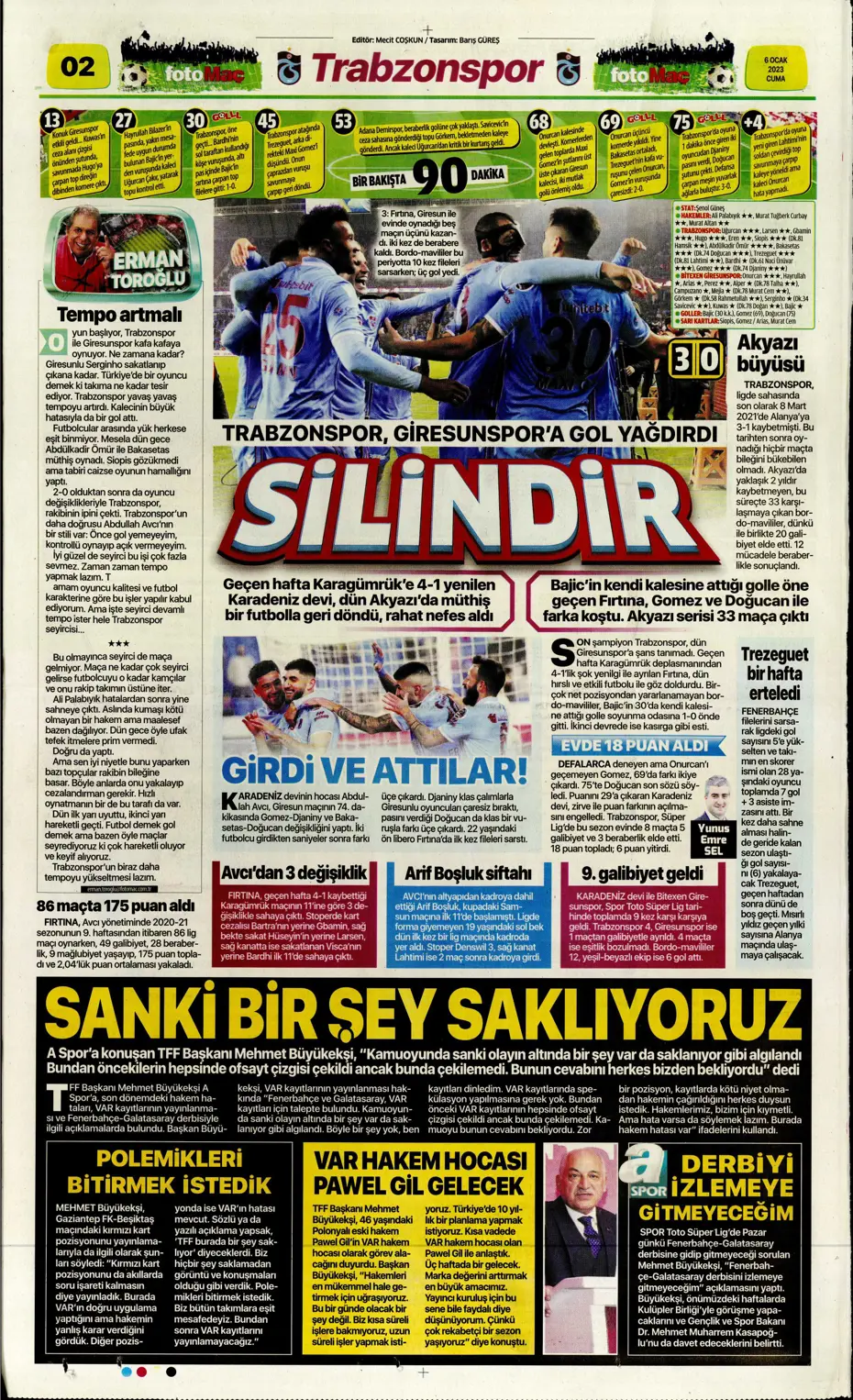 Sporun Manşetleri (6 Ocak 2023) - 11