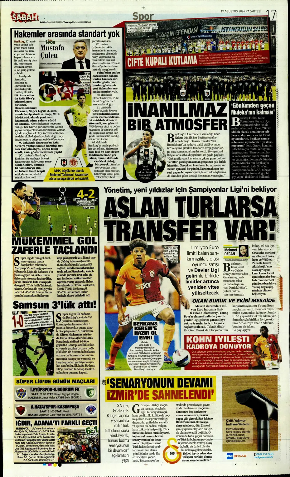 "Ferdi Kadıoğlu sonrası Fenerbahçe'ye yıldız yağacak" | Sporun manşetleri - 27
