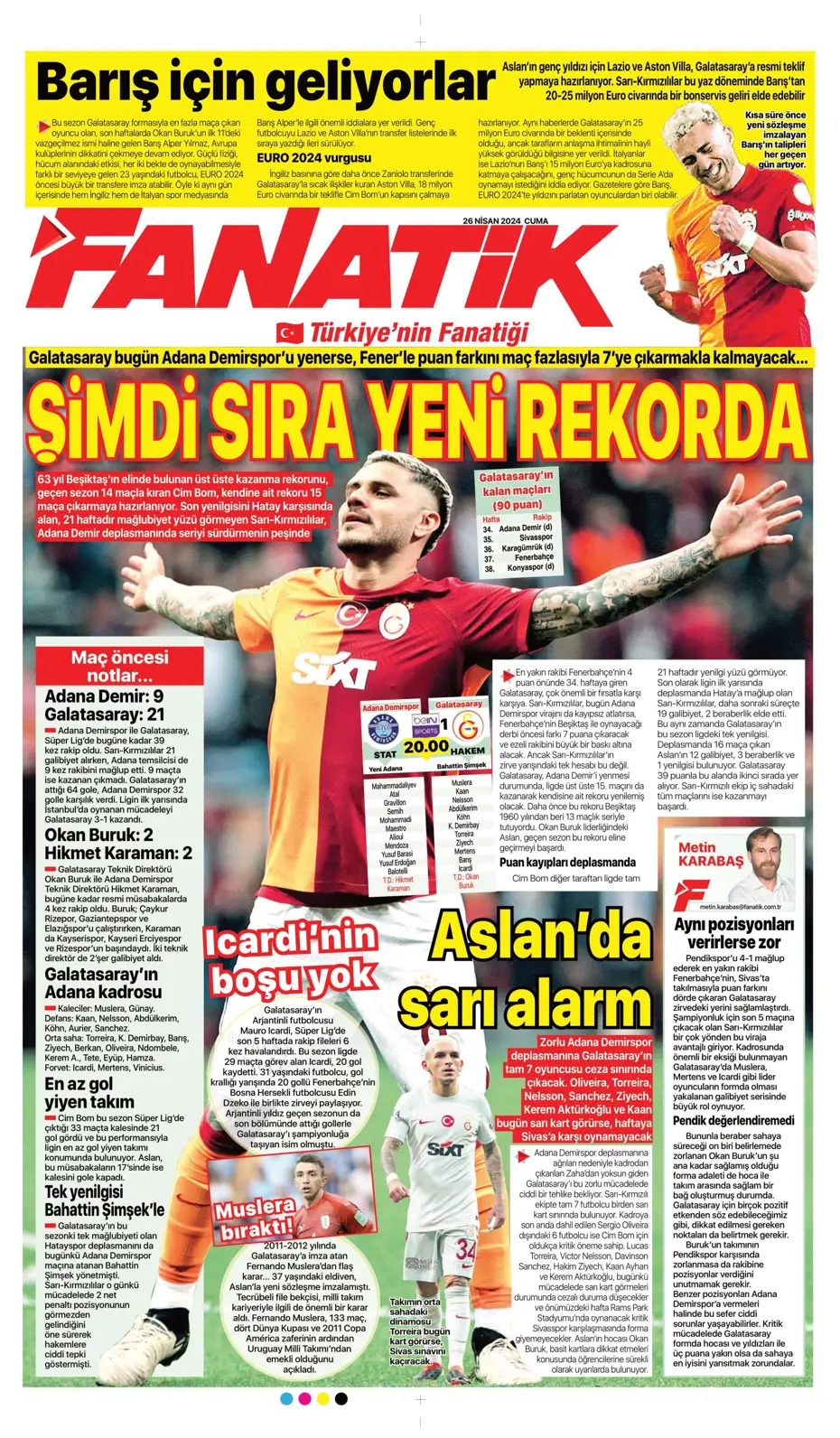 "Osayi Samuel'e 12 milyon euro" | Sporun manşetleri - 9