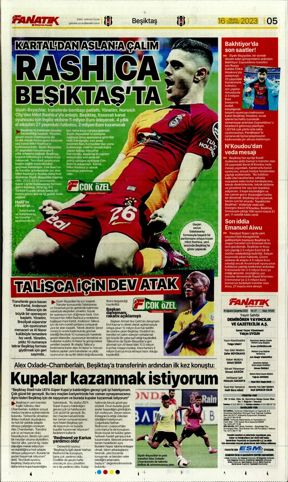 "Devler Ligi'ne kaldı 1 adım" | Sporun Manşetleri - 11