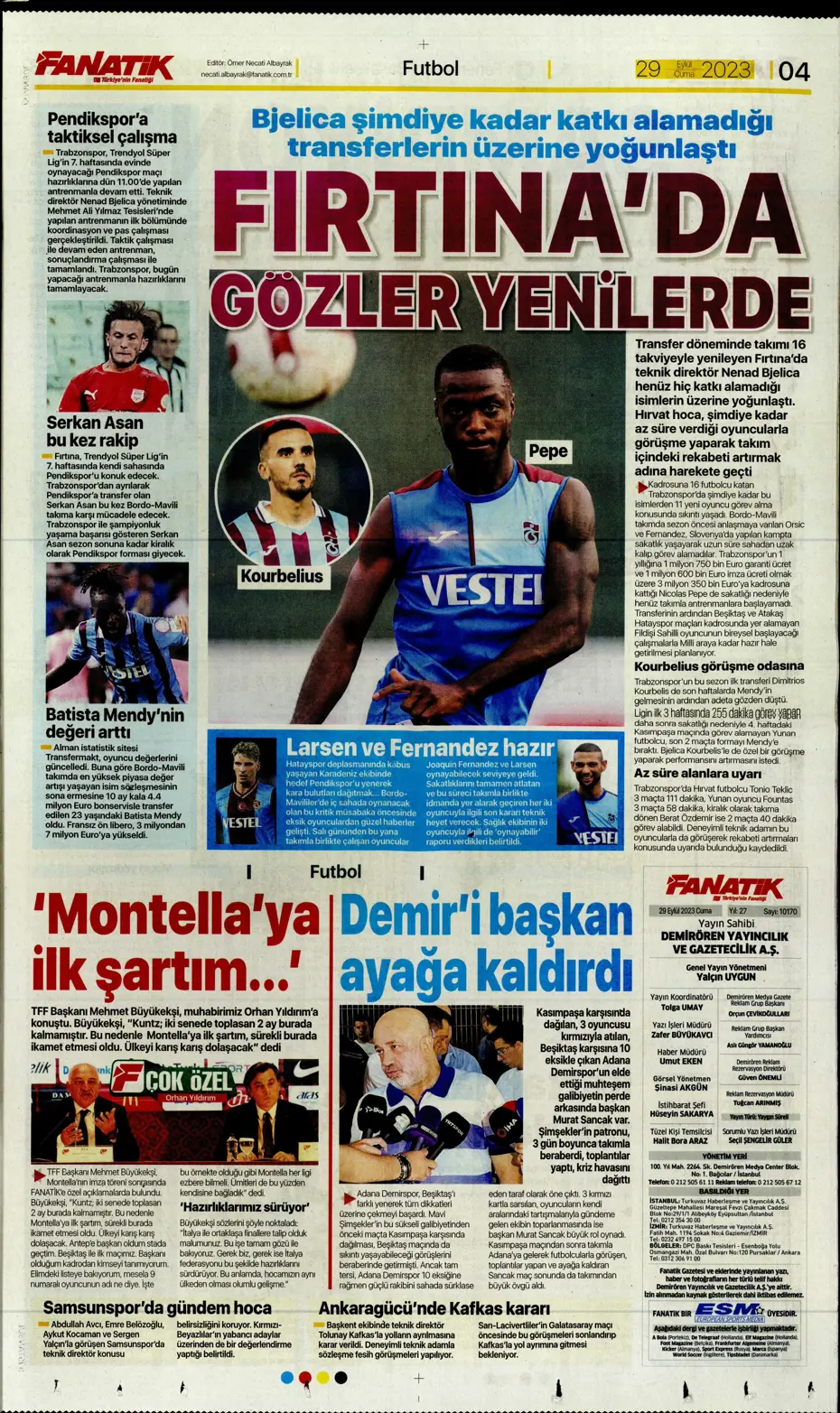 "Fenerbahçe gollerle coştu" | Sporun Manşetleri - 8 "Fenerbahçe gollerle coştu" | Sporun Manşetleri - 8
