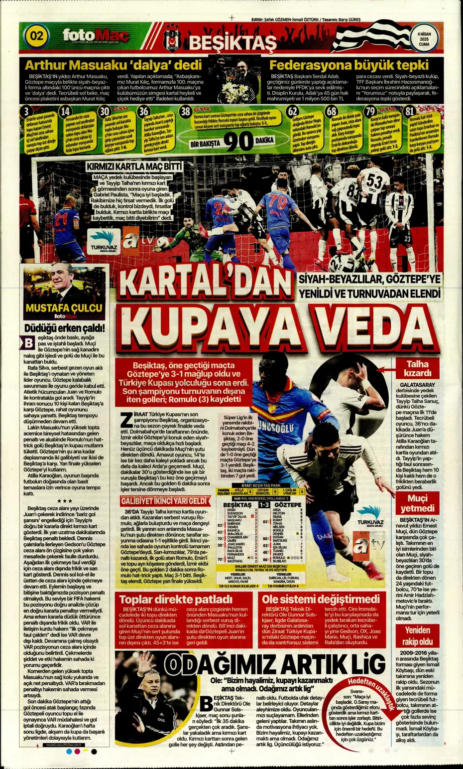 "Derbideki kavgalara ağır fatura" | Sporun manşetleri - 11