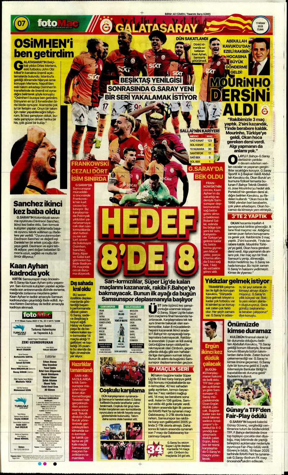 "Real Madrid'den Mourinho hamlesi" | Sporun manşetleri - 16