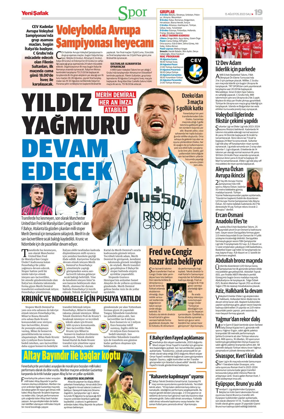 "Kartal'ı Gedson uçurdu" | Sporun Manşetleri - 46