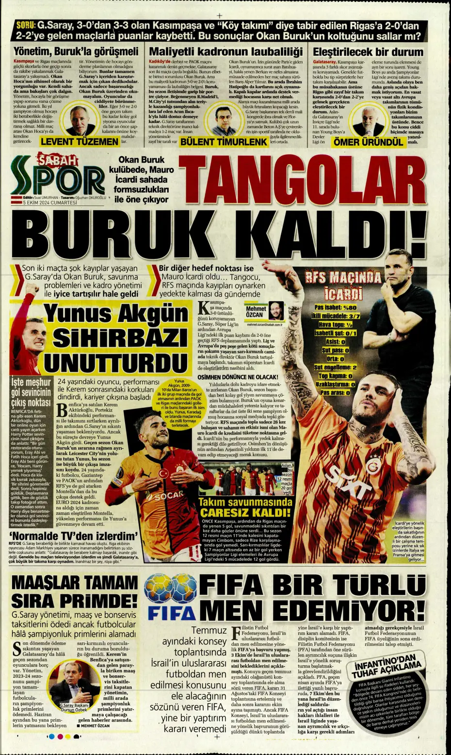 "Mourinho radara girdi" | Sporun manşetleri (5 Ekim 2024) - 29