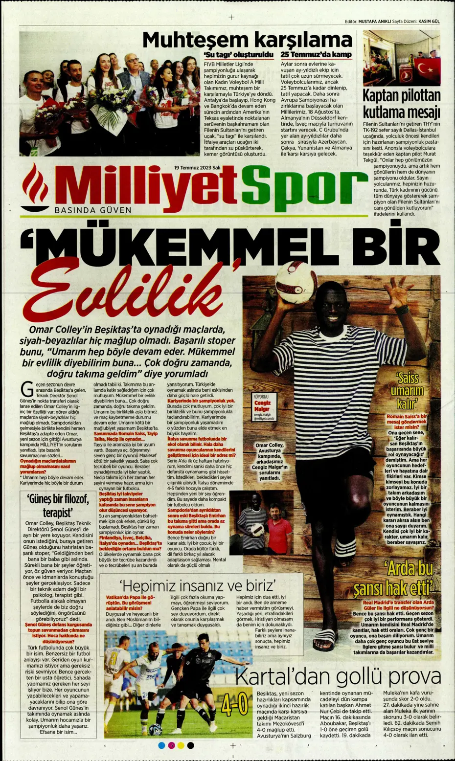 "Dünya Fenerbahçeliler Günü'nde taraftarlara 3 yıldız hediye" | Sporun manşetleri (19 Temmuz 2023) - 20 "Dünya Fenerbahçeliler Günü'nde taraftarlara 3 yıldız hediye" | Sporun manşetleri (19 Temmuz 2023) - 20