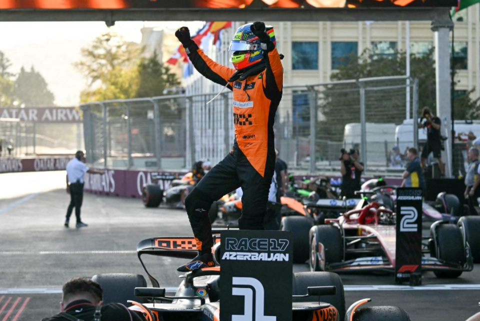 Formula 1'de Azerbaycan Grand Prix'sinde zafer Oscar Piastri'nin