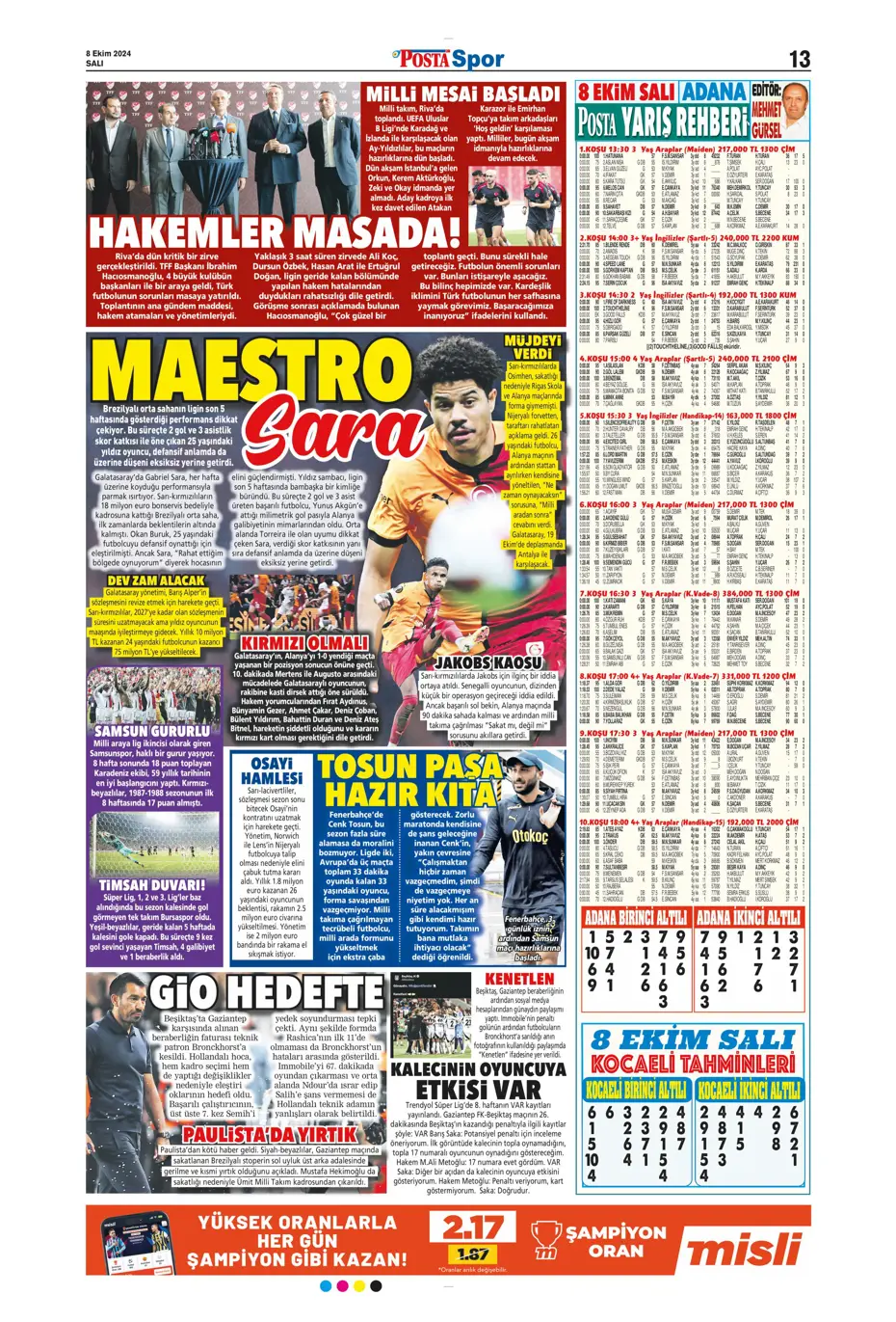 "Fenerbahçe'ye sürpriz golcü" | Sporun manşetleri (8 Ekim 2024) - 25