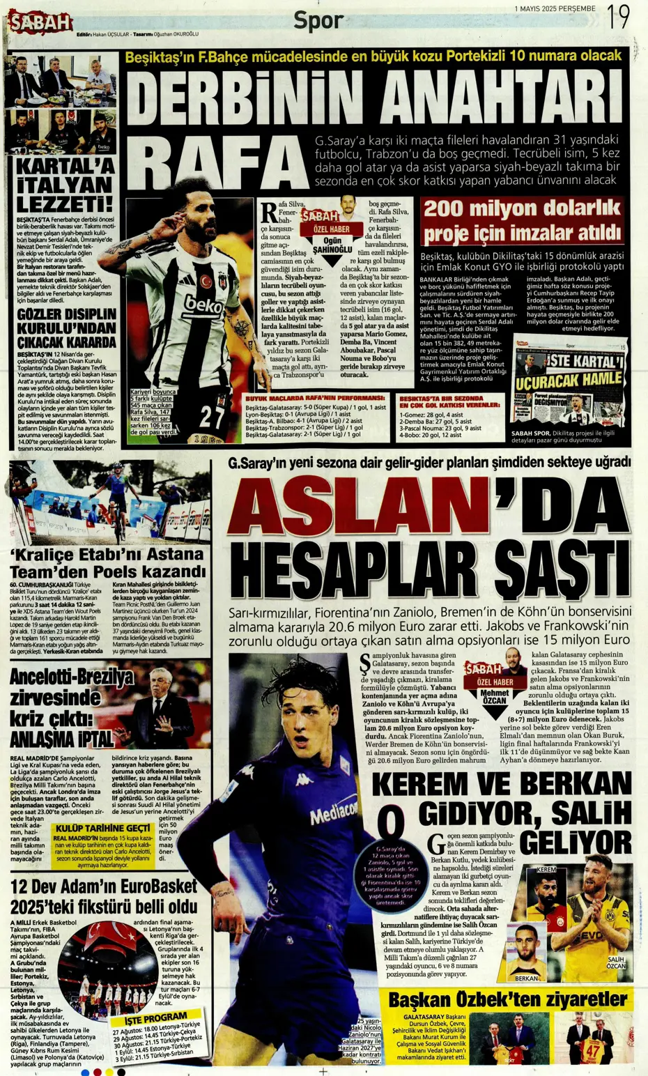 "Aslan'ın Sane planı" | Sporun manşetleri - 28