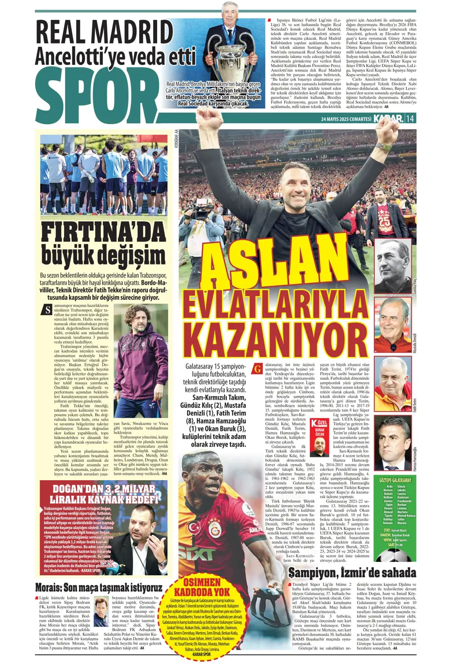 "Final-Four'da Fenerbahçe destanı" | Sporun manşetleri - 19