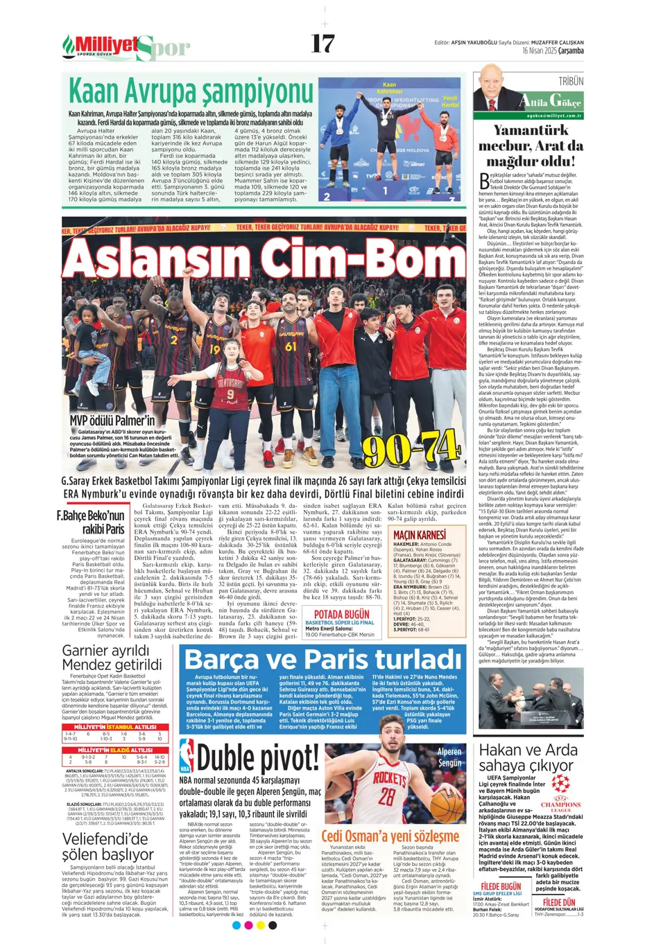 "Kim Min-Jae heyecanı" | Sporun manşetleri - 22