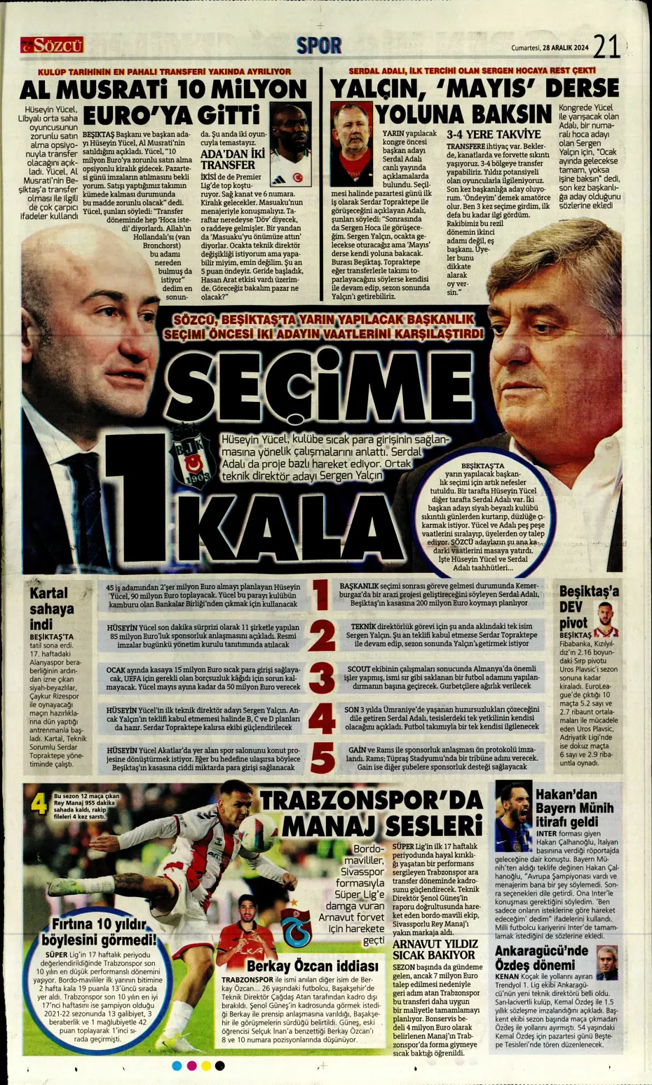 "Ronaldo'nun talebiyle En-Nesyri'ye 40 milyon euro" | Sporun manşetleri - 25