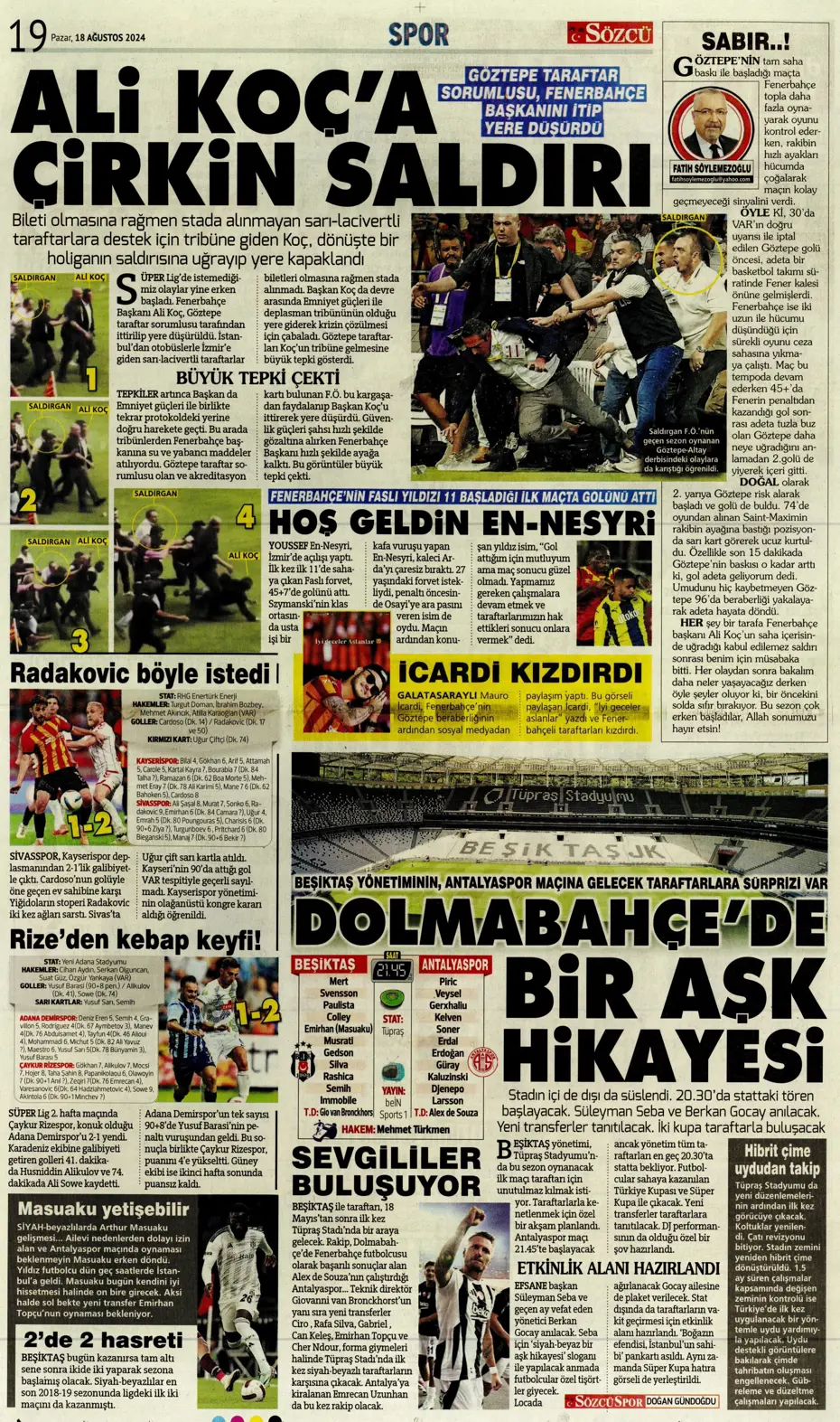"Aslan'da Ziyech bilmecesi" | Sporun manşetleri (18 Ağustos 2024) - 37 "Aslan'da Ziyech bilmecesi" | Sporun manşetleri (18 Ağustos 2024) - 37