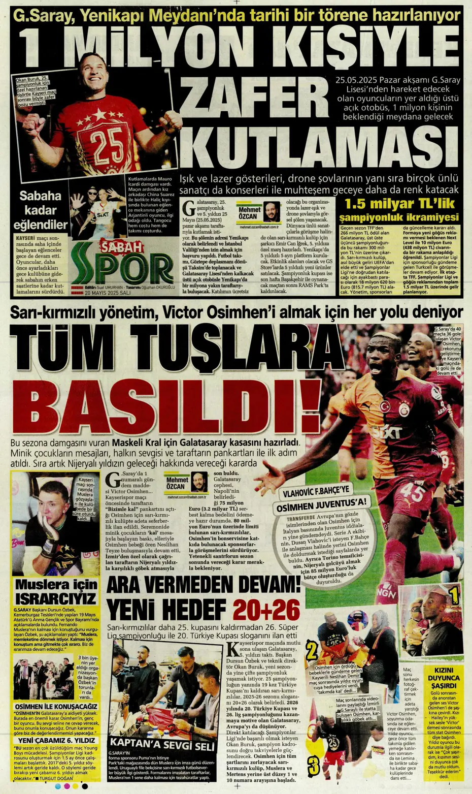 "Osimhen yılın müjdesini verdi: Kalmaya yakınım" | Sporun manşetleri - 25