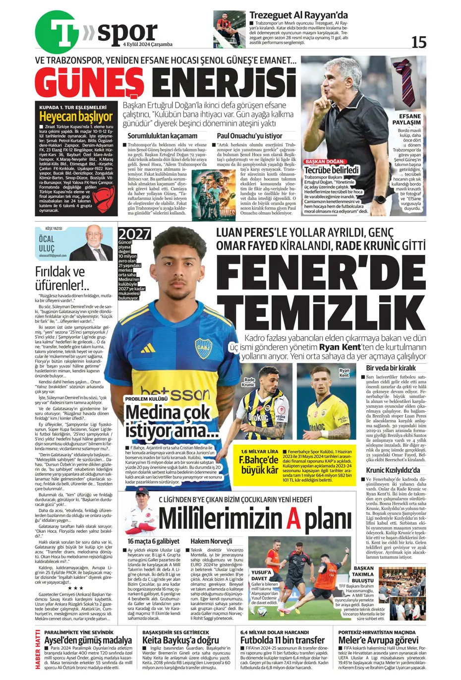 "Dünya Osimhen'i konuşuyor" | Sporun manşetleri (4 Eylül 2024) - 30