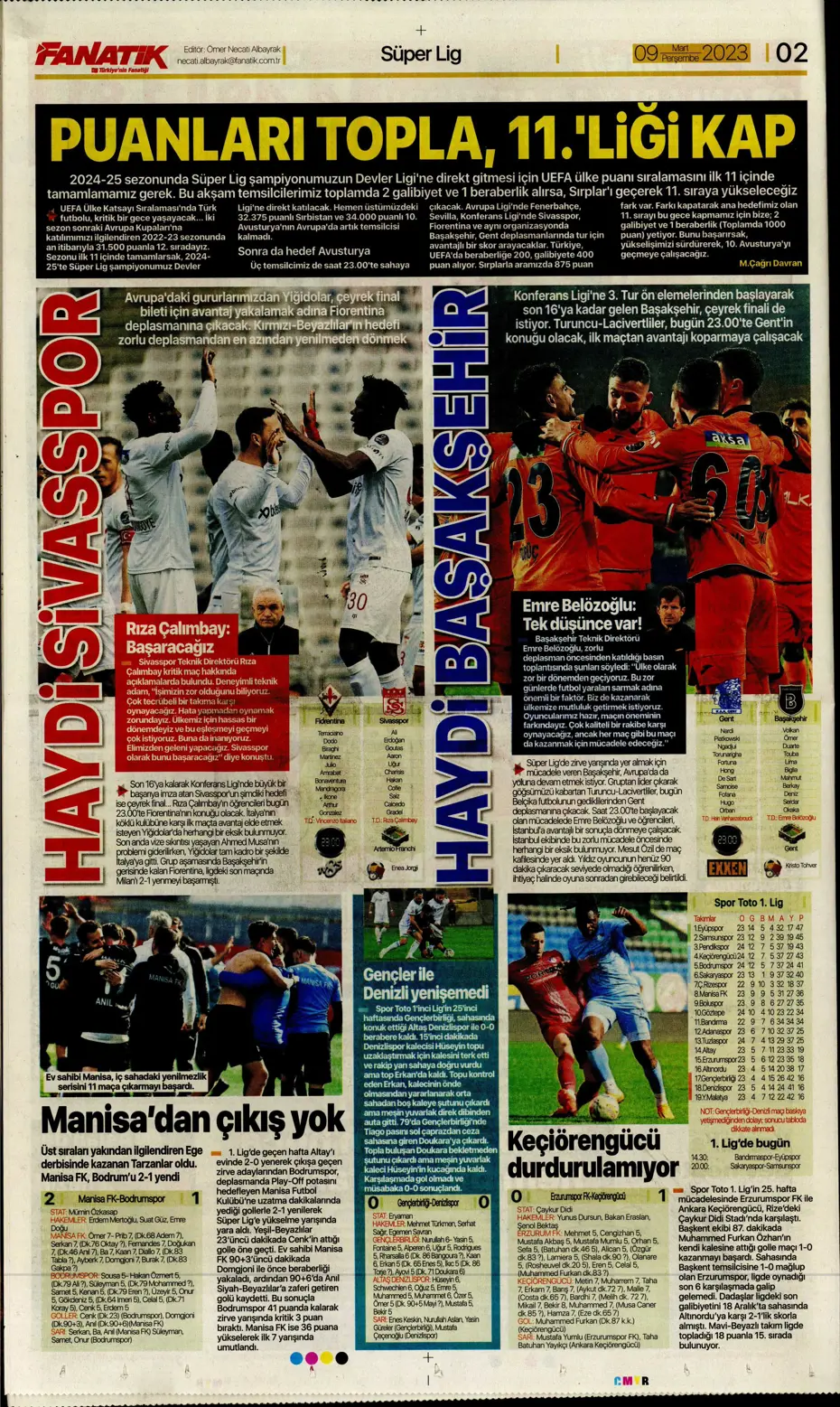 "Avrupa'yı fethedelim" - Sporun manşetleri - 6