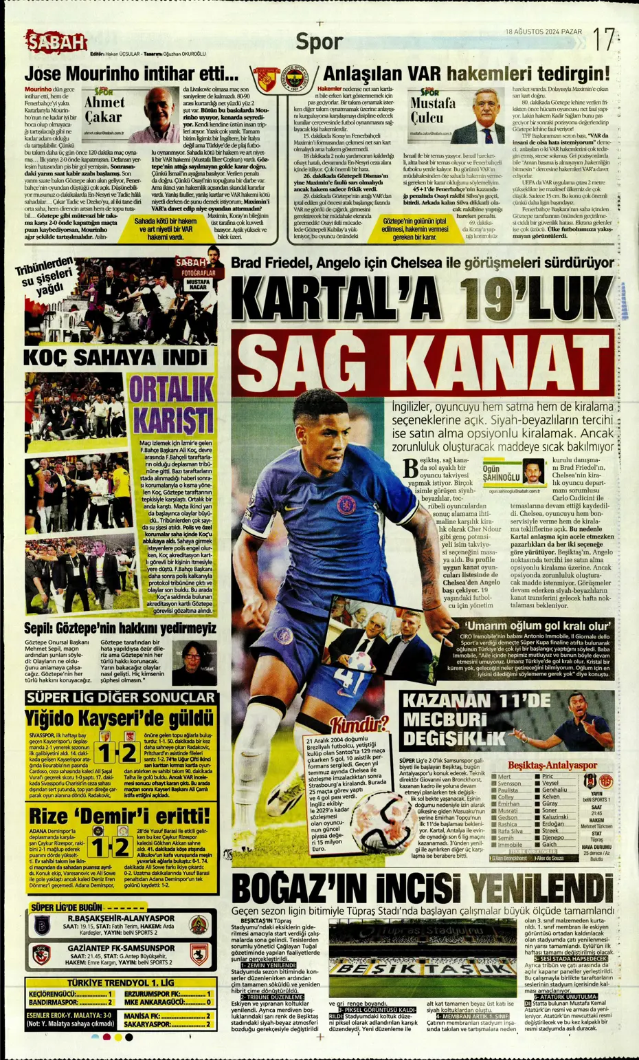 "Aslan'da Ziyech bilmecesi" | Sporun manşetleri (18 Ağustos 2024) - 33 "Aslan'da Ziyech bilmecesi" | Sporun manşetleri (18 Ağustos 2024) - 33