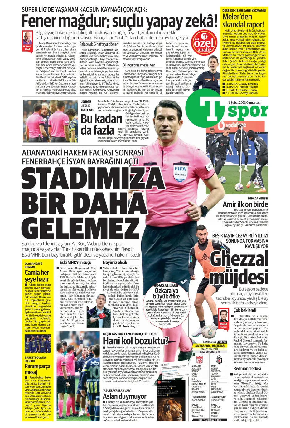 Sporun Manşetleri (4 Şubat 2023) - 36