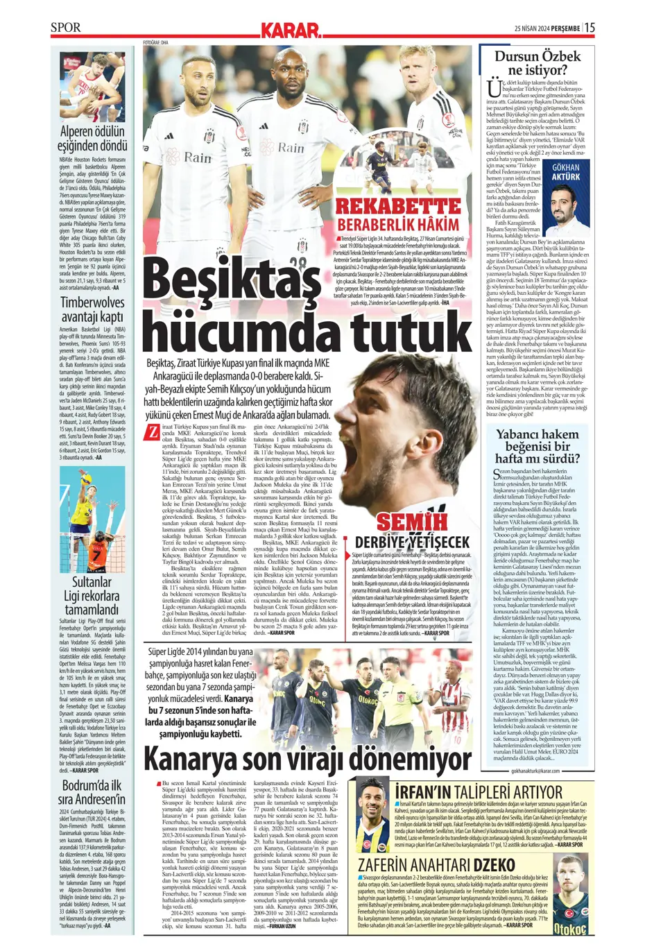 "Yeni sezona yeni Fenerbahçe" | Sporun manşetleri - 21