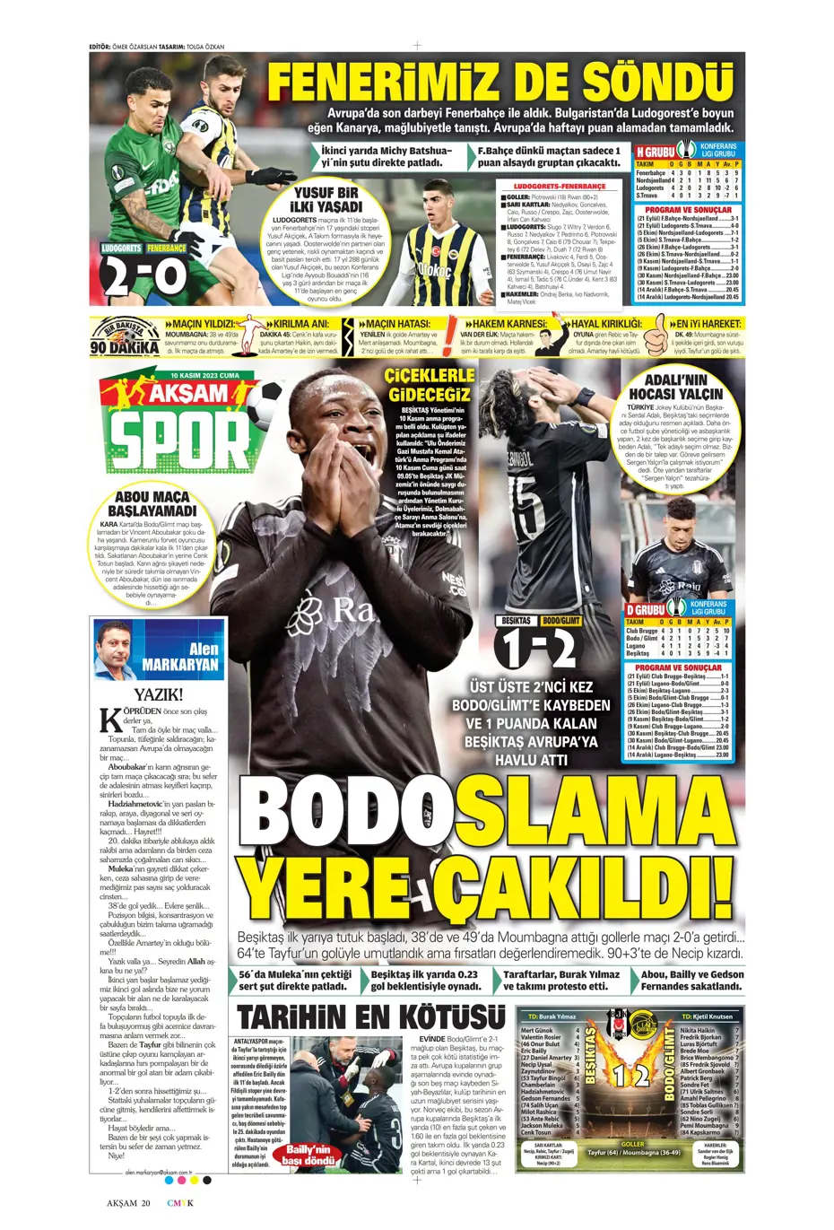 "Antonio Nobre'den skandal cevap" | Sporun manşetleri (10 Kasım 2023) - 3