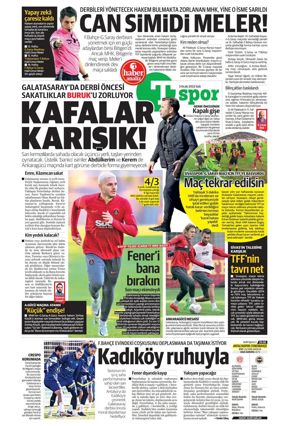 Sporun manşetleri (3 Ocak 2023) - 31