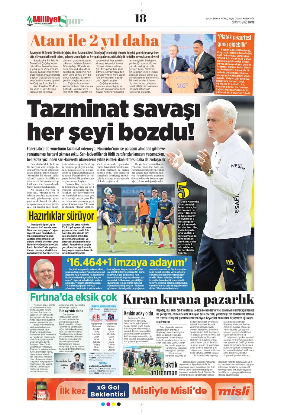 "Leroy Sane için büyük kapışma" | Sporun manşetleri - 21