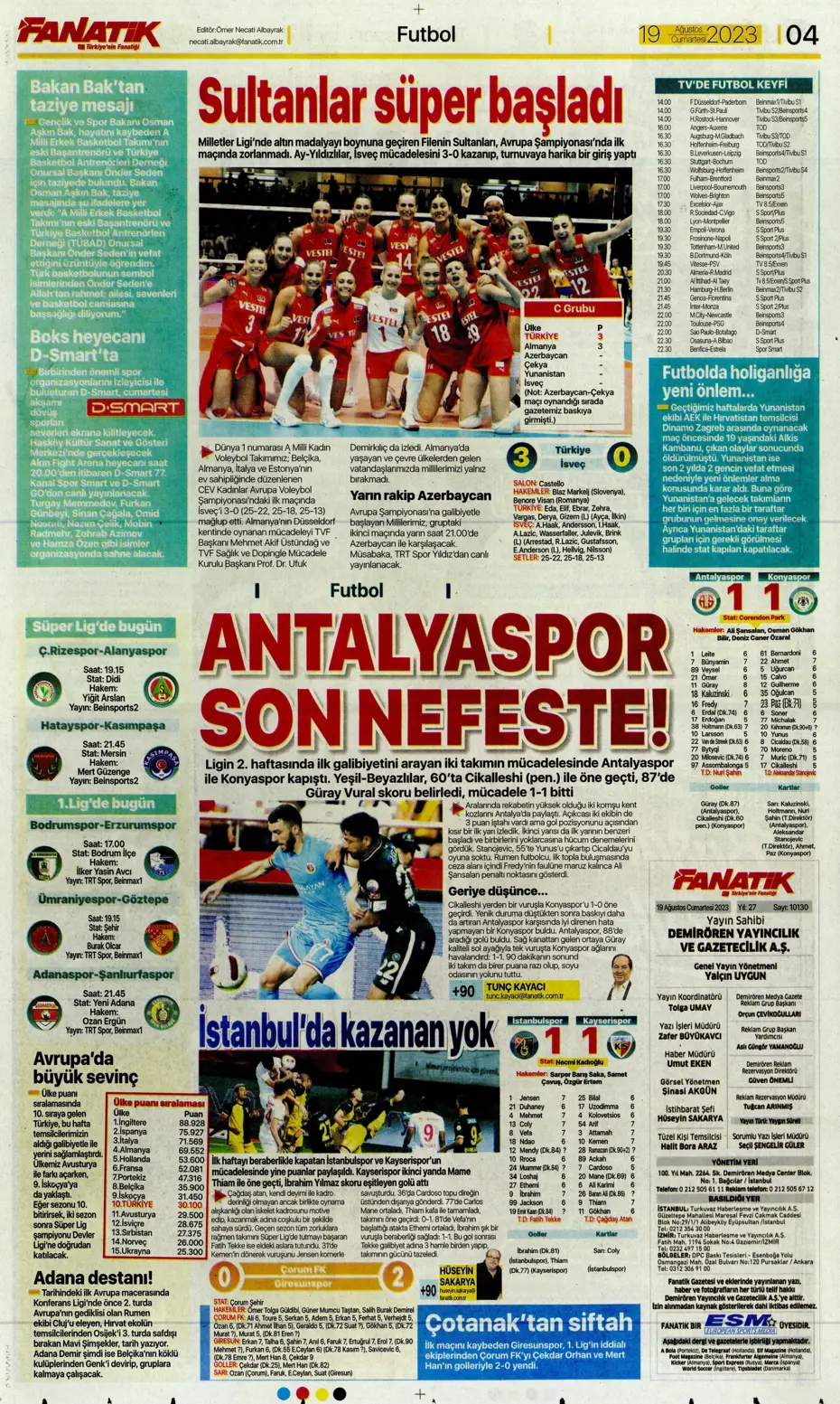 "Ramos'ta büyük kapışma" | Sporun Manşetleri (19 Ağustos 2023) - 7