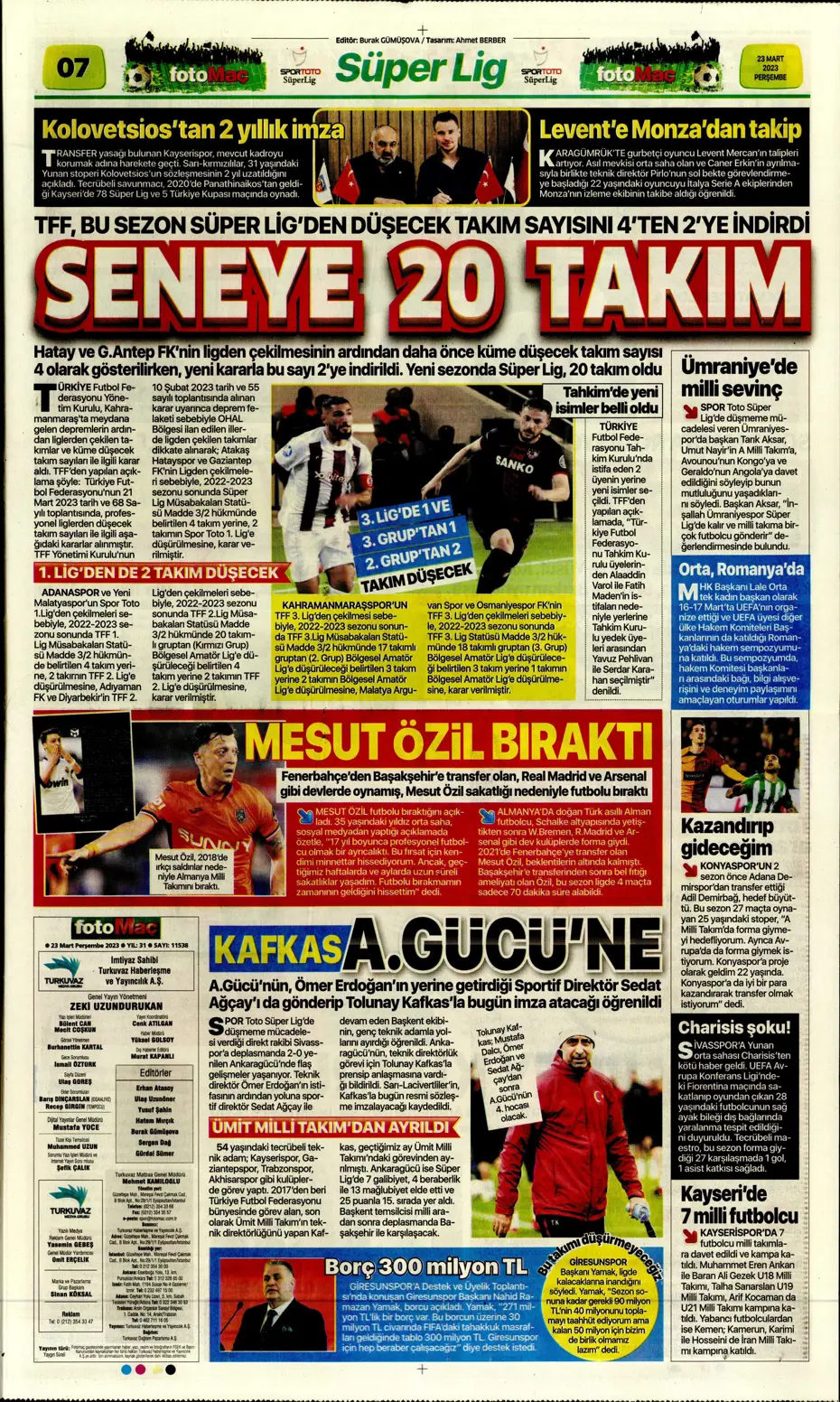 "Jesus'un derbi motivasyonu" - Gazete manşetleri (23 Mart 2023) - 16