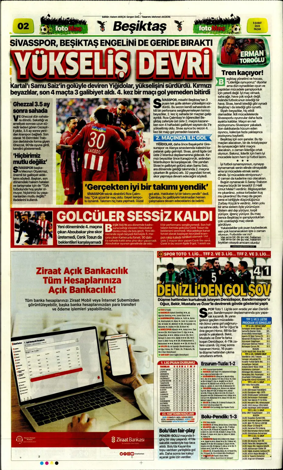 Sporun Manşetleri (5 Şubat 2023) - 13